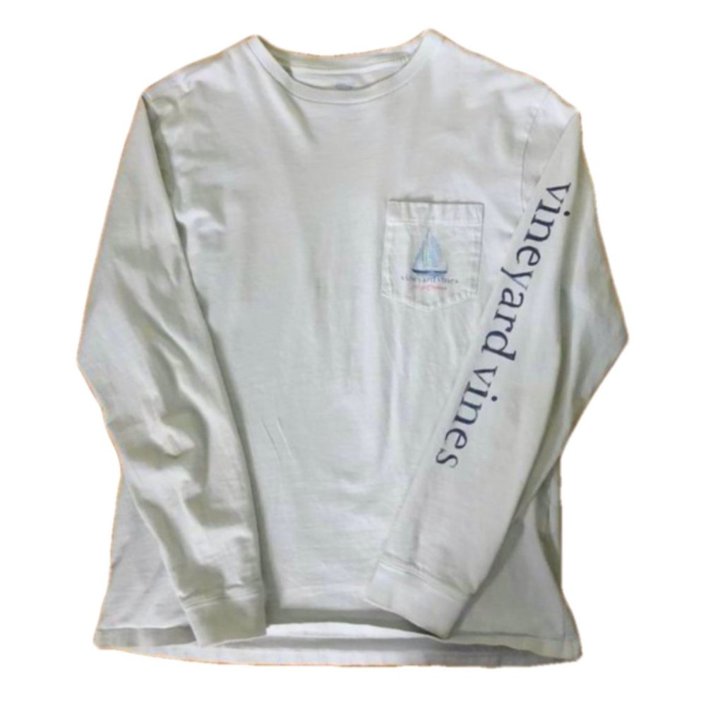 Vineyard Vines XMAS Long-Sleeve Pocket Tee